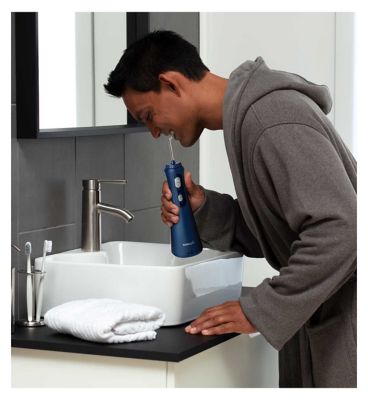 Waterpik Cordless Plus Water Flosser, Water Floss for Teeth, WP-493UK  Blue
