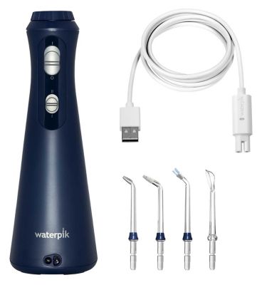 Waterpik Cordless Plus Water Flosser, Water Floss for Teeth, WP-493UK  Blue