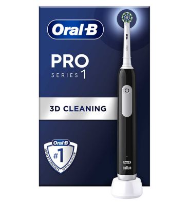 Oral-B Pro 1 Cross Action Electric Toothbrush - Black