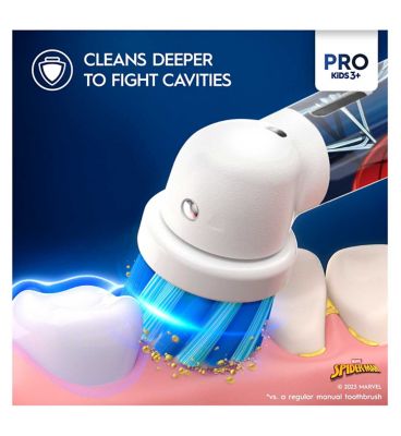 Oral-B Vitality Pro Kids Electric Toothbrush - Spider-Man