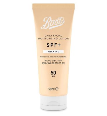 Boots SPF+ Vitamin C Moisturising Lotion SPF50 50ml