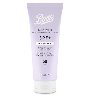Boots SPF+ Niacinamide Moisturising Lotion SPF50 50ml