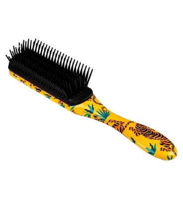 Denman D3 Deluxe Print Wild Cat Hairbrush