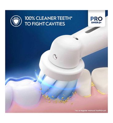 Oral-B Pro Junior Electric Toothbrush, 1 Frozen Handle, 1 Toothbrush Head, Designed By Braun, For Ages 6+