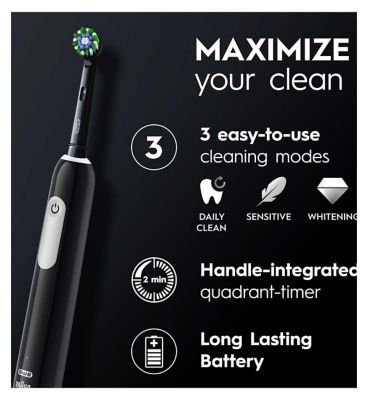 Oral-B Pro Series 1 Electric Toothbrush - Black & Pink Duo Pack