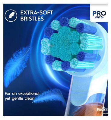 Oral-B Pro Kids Electric Toothbrush, 1 Handle Featuring Frozen, 1 Toothbrush Head, 1 Travel Case