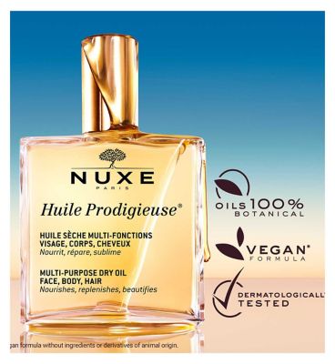 NUXE Huile Prodigieuse® Multi-Purpose Dry Oil for Face, Body and Hair 50ml