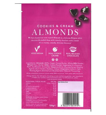 Forest Feast Cookies & Cream Almonds - 120g