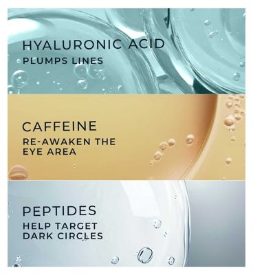 RoC Multi Correxion Hydrate + Plump Eye Cream with Caffeine and Hyaluronic Acid for Dark Circles and Puffy Eyes 15ml