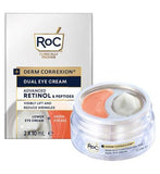 RoC Derm Correxion Dual Eye Cream, 2-in-1 Retinol Eye Duo for Eye Lift and Reduced Wrinkles 20ml