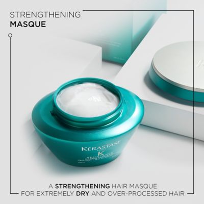 Kérastase Resistance Strengthening & Healing Mask, For Over-Stressed & Very Damaged Hair, With Fibra-Kap 200ml