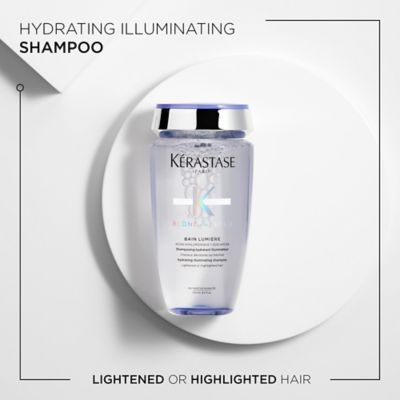 Kérastase Blond Absolu, Hydrating Illuminating Shampoo, For Highlighted and Grey Hair, With Hyaluronic Acid, Bain Lumiere 250ml