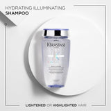 Kérastase Blond Absolu, Hydrating Illuminating Shampoo, For Highlighted and Grey Hair, With Hyaluronic Acid, Bain Lumiere 250ml