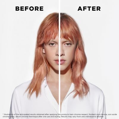 Kérastase Chroma Absolu, Hydrating Shampoo, Color-Treated Hair, Fine To Medium, Hyaluronic Acid, Bain Chroma Respect, 250ml