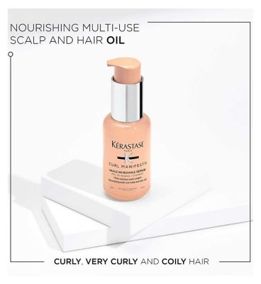 Kérastase Curl Manifesto, Nourishing Oil Styling and Finishing Treatment, With Manuka Honey, Huile Sublime Repair, 50ml