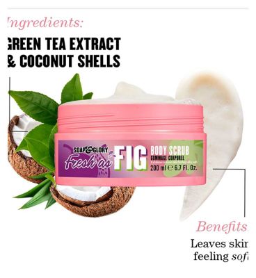 Soap & Glory Limited Edition Fresh As Fig Body Scrub 200ml