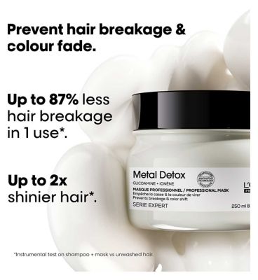 L'Oréal Professionnel Serie Expert Metal Detox Hair Mask To Help Prevent Hair Breakage 250ml