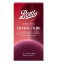 Boots Ultra Thin Extra Lube Condoms - 12 pack