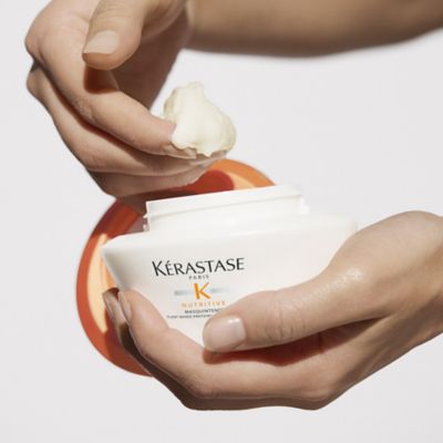 Kérastase Nutritive, Deep Nutrition Mask for Very Dry, Damaged Fine to Medium Hair, With Niacinamide, Masquintense, 200ml