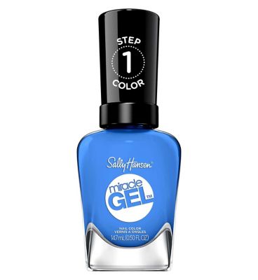 Sally Hansen Miracle Gel Desert Collection Nail Polish - Oaseas - Electric Blue Nail Colour