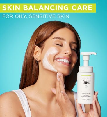 Curel Skin Balancing Care Oil Control Foaming Facial Wash 150ml