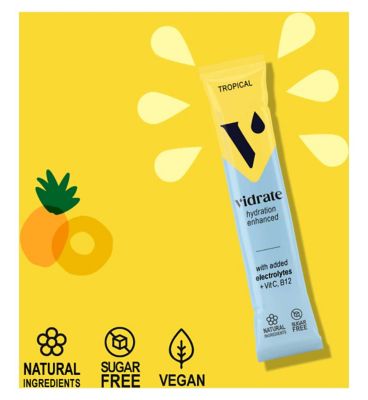 ViDrate Hydration Sachets Tropical - 12 Sachets