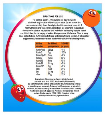 Centrum Kids Multigummies Orange & Mixed Berry - 30 Gummies