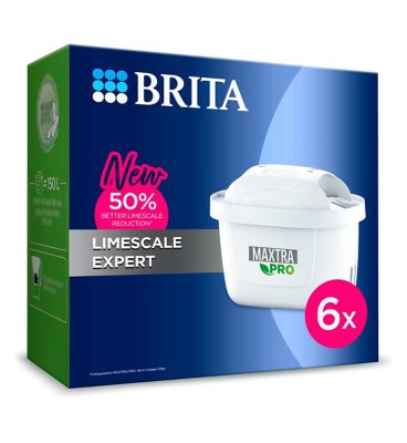 BRITA MAXTRA PRO Limescale Expert Water Filter Cartridge 6 pack - Original BRITA refill for ultimate appliance protection