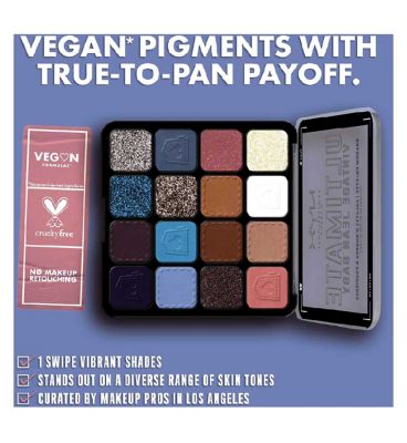 NYX Professional Makeup Ultimate Shadow Palette Vegan 16-Pan - Vintage Jean Baby