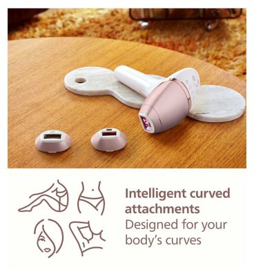 Philips Lumea 9000 Series, IPL Hair Removal Device, 3 Attachments for Body, Face & Precision Areas, Corded & Cordless, BRI955/01