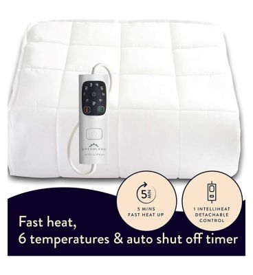 Dreamland Snowed In Organic Cotton Warming Mattress Protector Double 1 Control 190X137Cm