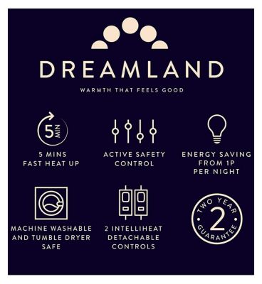 Dreamland Peaceful Dreams Warming Over Blanket Double Dual 6T 180X180