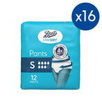 Boots Staydry Pants Small - 192 Pants (16 Pack Bundle)