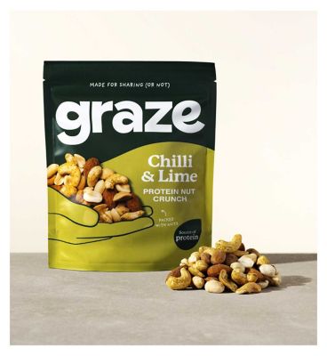 Graze Chilli & Lime Protein Nut Crunch Bag - 100g