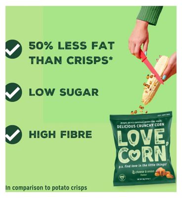 LOVE CORN Cheese & Onion - 115g