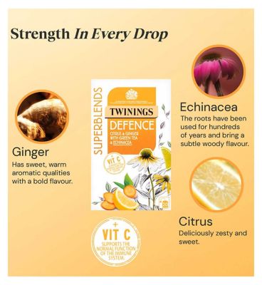 Twinings Superblends Defence Tea Bags - 20 Tea Bags