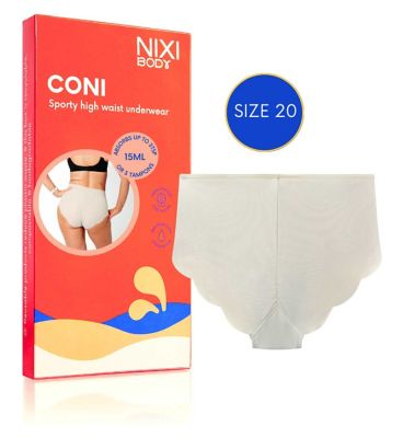 NIXI Body Coni Cream 20 VPL-Free High Waist Leakproof Knickers