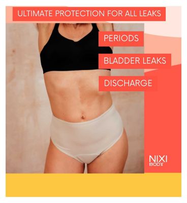 NIXI Body Coni Cream 22 VPL-Free High Waist Leakproof Knickers