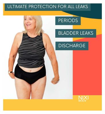 NIXI Body Polly Black 18 High Waist Leakproof Knickers