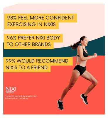 NIXI Body Susie Black 6 VPL-Free Hip Hugger Leakproof Knickers