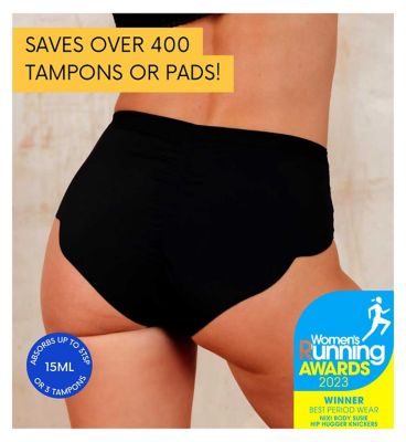 NIXI Body Susie Black 8 VPL-Free Hip Hugger Leakproof Knickers