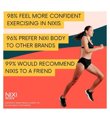 NIXI Body Susie Black 20 VPL-Free Hip Hugger Leakproof Knickers