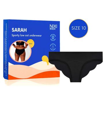 NIXI Body Sarah Black 10 VPL-Free Low Cut Knickers