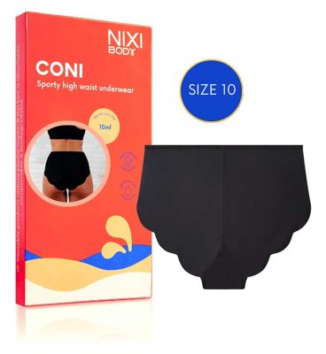 NIXI Body Coni Black 10 VPL-Free High Waist Leakproof Knickers