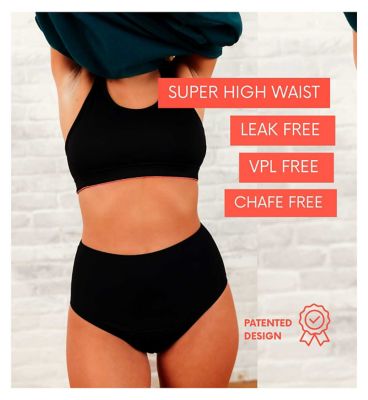 NIXI Body Coni Black 14 VPL-Free High Waist Leakproof Knickers