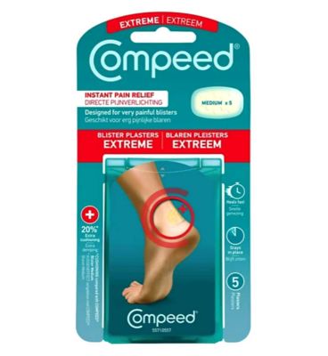 Compeed Hydrocolloid Extreme Blister Plasters and On-The-Go Anti-Blister Stick Bundle