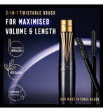 Max Factor Masterpiece 2 in 1 Lash WOW Volume & Length Mascara, Midnight Black