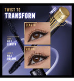 Max Factor Masterpiece 2 in 1 Lash WOW Volume & Length Mascara, Midnight Black