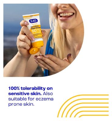 E45 Sun Face Cream for Sensitive Skin, Hydrating Sun Cream with very high UVA and UVB protection and SPF 50+, For Dry Skin