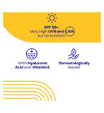 E45 Sun Face Cream for Sensitive Skin, Hydrating Sun Cream with very high UVA and UVB protection and SPF 50+, For Dry Skin